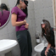 Two Italian girls have some tea and get a stomach reaction, forcing them to fight over the toilet. This is only a desperation play-acting scenario. No pooping is ever heard. Presented in 720P HD. 179MB, MP4 file. About 10 minutes.